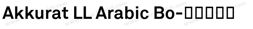 Akkurat LL Arabic Bo字体转换